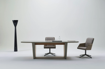 CONCORDE - Wooden office desk / meeting table with marble top by Casa Covre - view 3